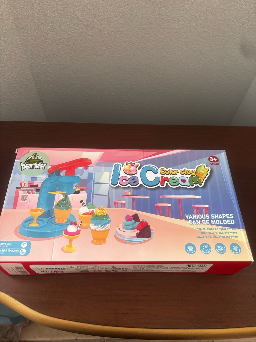 Color Clay Ice Cream Playset - Pink